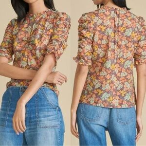 Veronica Beard Floral Blouse - Multicolor